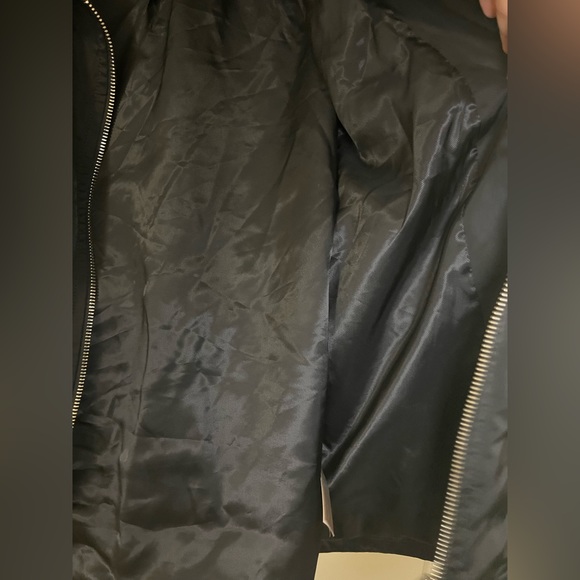 MASSIMO DUTTI Black Lightweight Dress Zip Jacket Size S-NWT - Picture 10 of 14